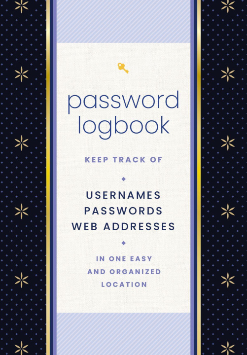 Kniha Password Logbook (Black & Gold) 