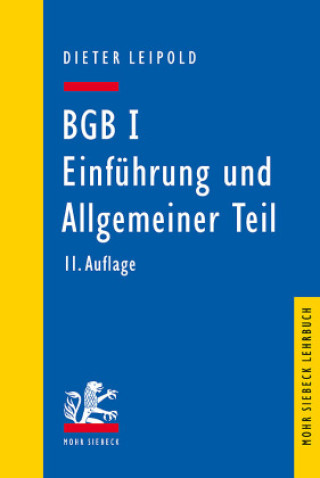 Kniha BGB I: Einführung und Allgemeiner Teil 