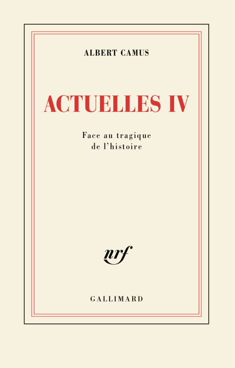 Knjiga Actuelles Camus