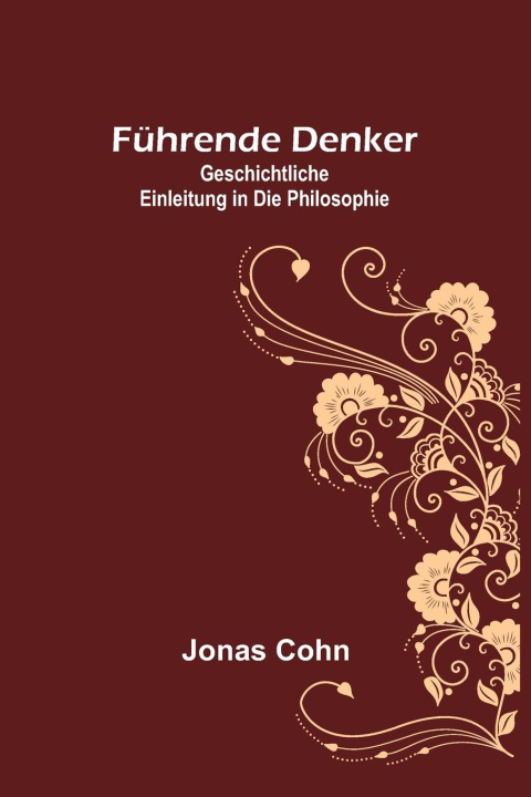 Buch Führende Denker Jonas Cohn