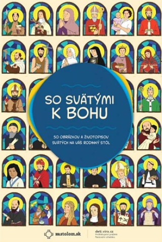 Carte So svätými k Bohu + stojan na kartičky Martina Jokelová Ťuchová