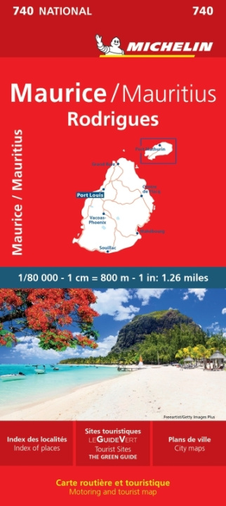 Tiskovina Maurice (Mauritius) - Michelin National Map 740 