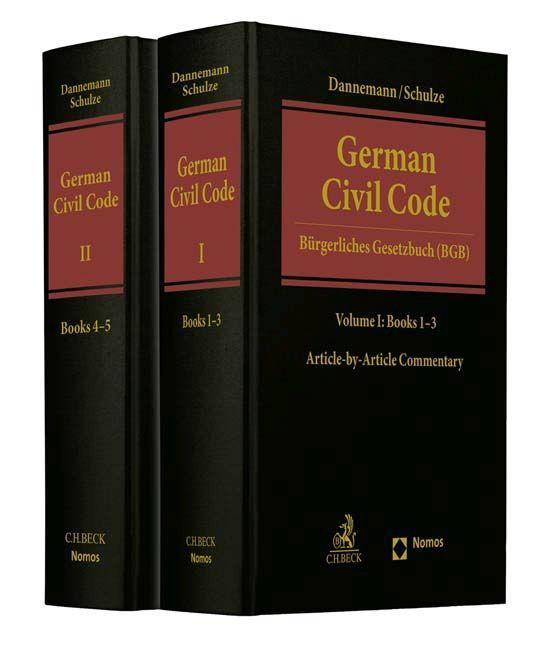 Книга German Civil Code Volume I and II Reiner Schulze