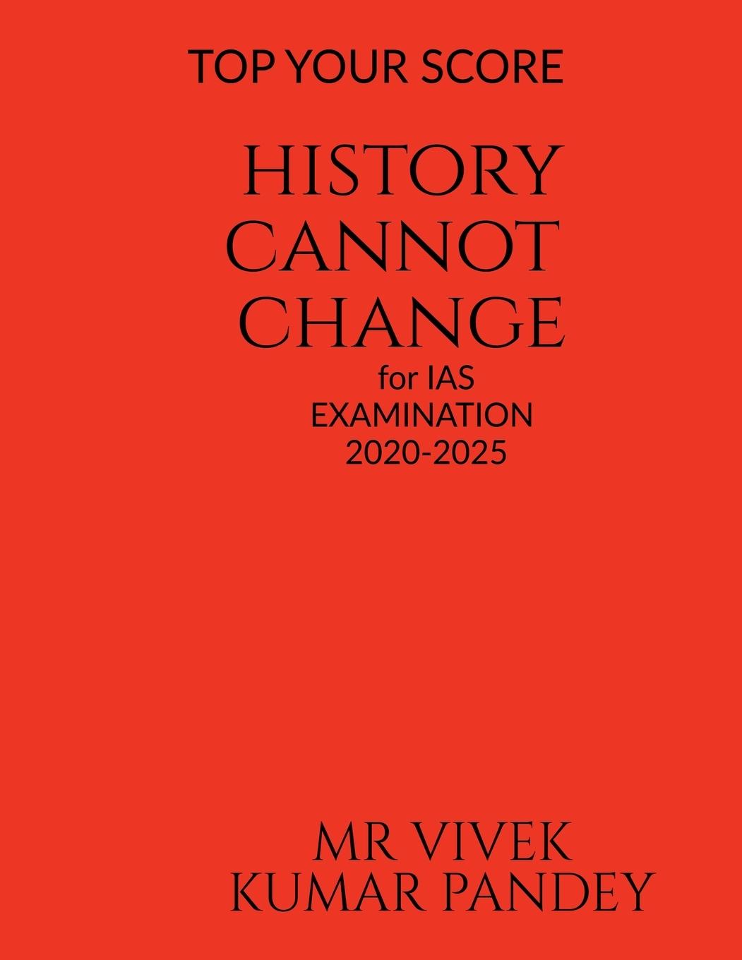 Knjiga HISTORY CANNOT CHANGE MR VIVEK