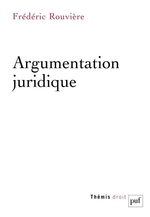Book Argumentation juridique Rouvière