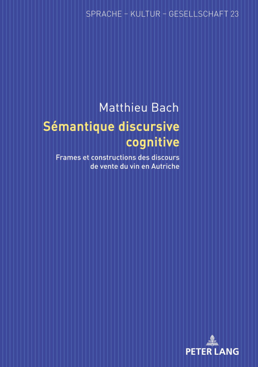 Knjiga Sémantique discursive cognitive Matthieu Bach