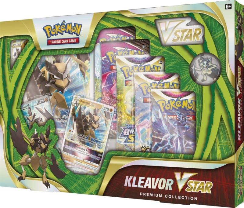 Nyomtatványok Pokémon TCG Kleavor VStar Premium Collection 