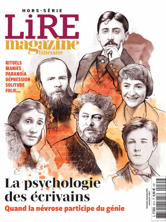Könyv Lire Magazine littéraire HS : La psychologie des écrivains oct 2022 