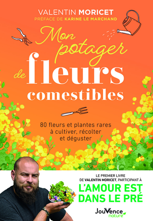 Kniha Mon potager de fleurs comestibles Moricet