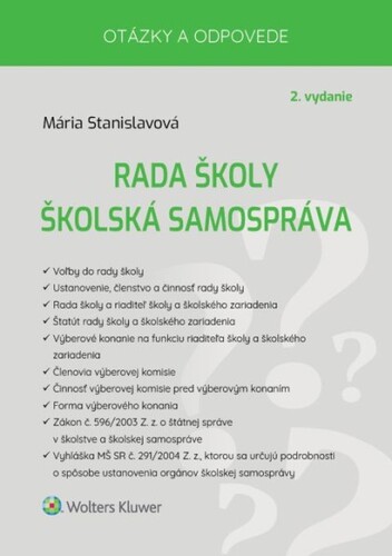 Buch Rada školy Školská samospráva Mária Stanislavová