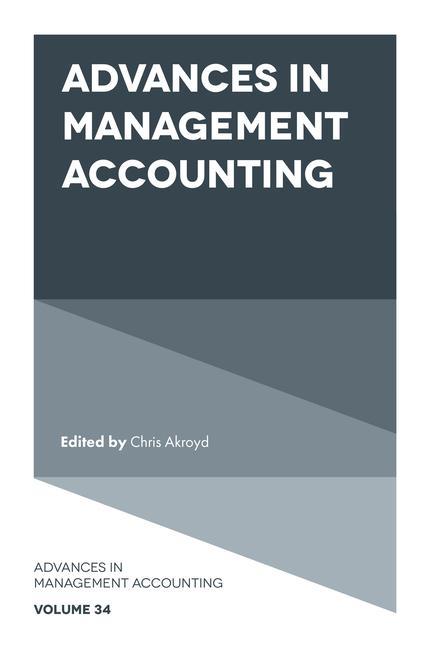 Kniha Advances in Management Accounting Chris Akroyd