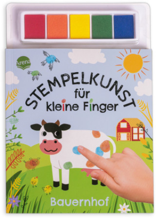 Buch Stempelkunst für kleine Finger. Bauernhof Sandra Meyer