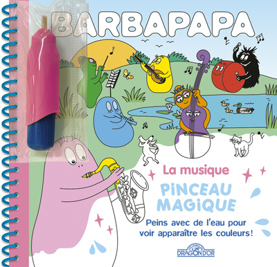 Carte Barbapapa - Pinceau magique - La musique Alice Et Thomas Taylor