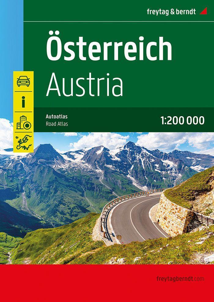 Książka Österreich, Autoatlas 1:200.000, freytag & berndt 