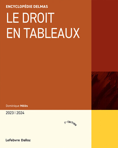 Könyv Le droit en tableaux 2023/2024. 7e éd. Dominique Mélès