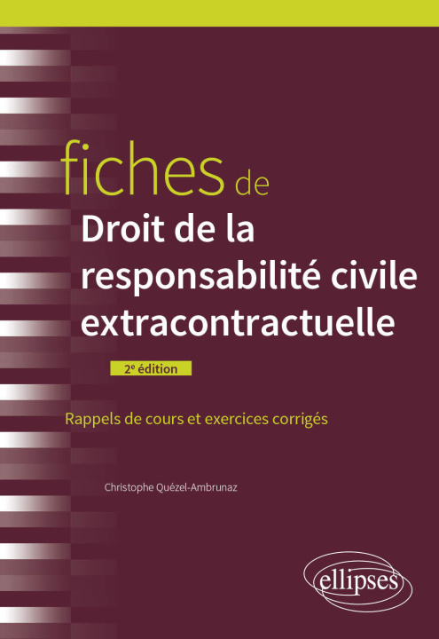 Könyv Fiches de droit de la responsabilité civile extracontractuelle Quézel-Ambrunaz