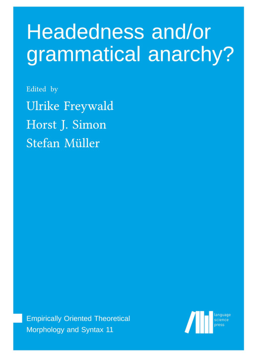 Book Headedness and/or grammatical anarchy? Horst J. Simon