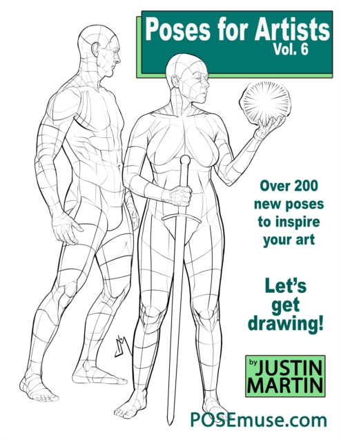 E-book Poses For Artists Vol 6: Various Male & Female Poses Justin R. Martin