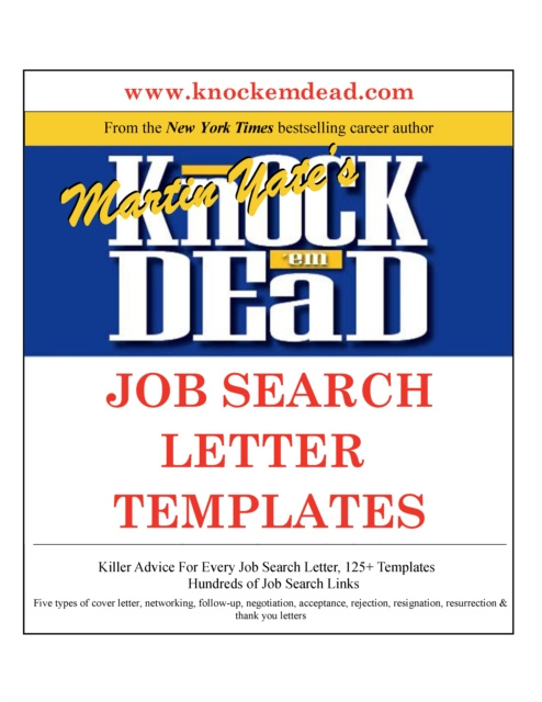 E-kniha Knock Em Dead Job Search Letter Templates Martin Yate