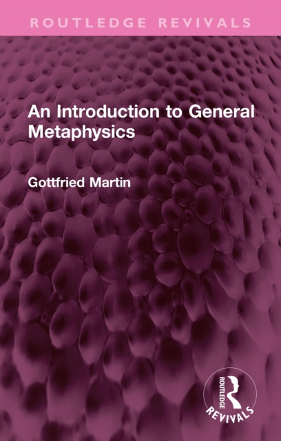 E-kniha Introduction to General Metaphysics Gottfried Martin