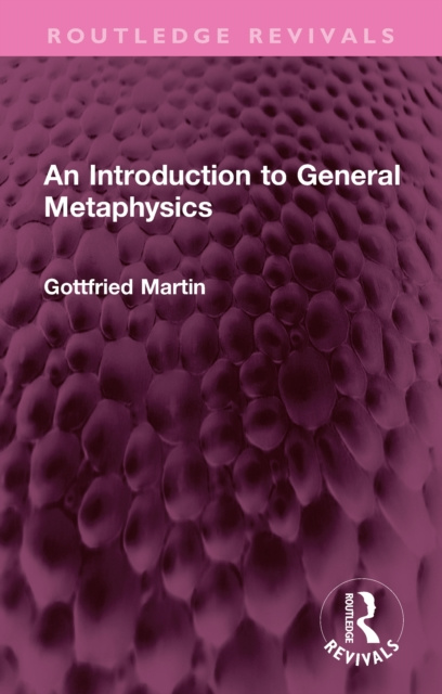 E-book Introduction to General Metaphysics Gottfried Martin
