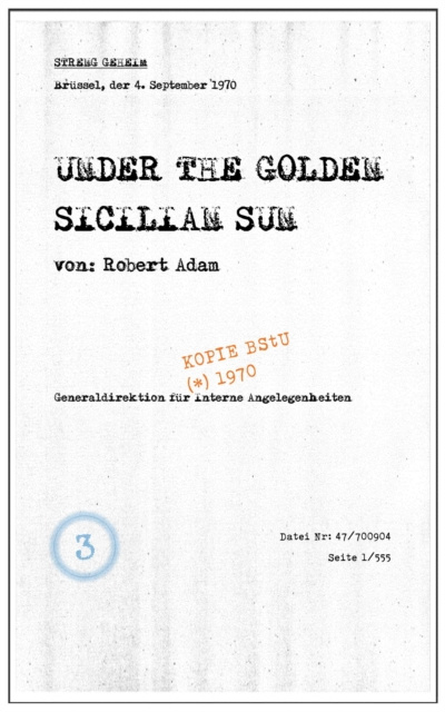 E-kniha Under the Golden Sicilian Sun Robert Adam