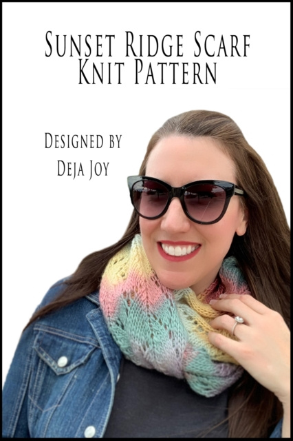 E-book Sunset Ridge Scarf Knit Pattern Deja Joy
