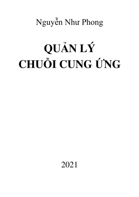 E-book Quan ly chuoi cung ung Phong Nguyen Nhu
