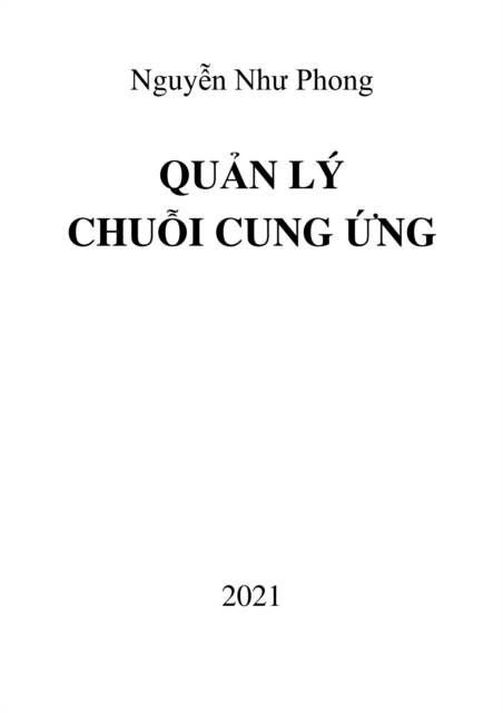 Libro elettronico Quan ly chuoi cung ung Phong Nguyen Nhu