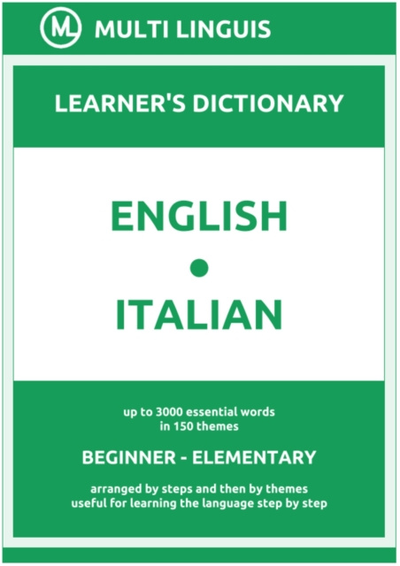 E-book English-Italian (the Step-Theme-Arranged Learner's Dictionary, Steps 1 - 2) Multi Linguis
