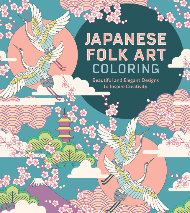 Book Japanese Folk Art Coloring Book Editors of Chartwell Books