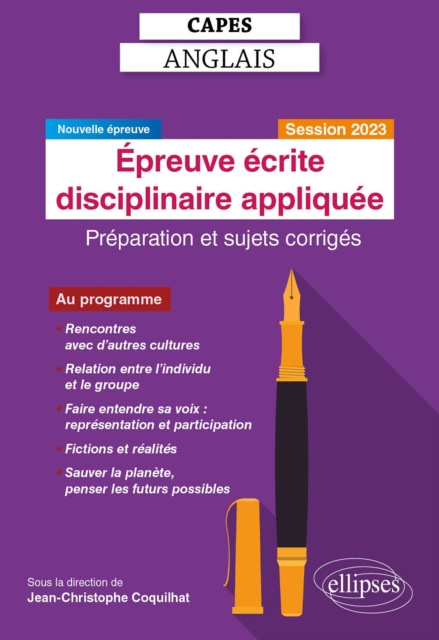 E-kniha CAPES Anglais - Epreuve ecrite disciplinaire appliquee - Session 2023 Jean-Christophe (sous la dir.) Coquilhat
