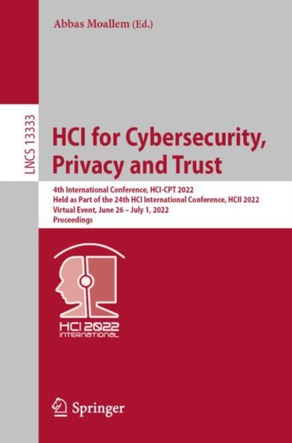 E-kniha HCI for Cybersecurity, Privacy and Trust Abbas Moallem