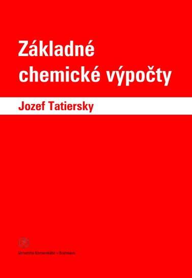 Kniha Základné chemické výpočty Jozef Tatiersky