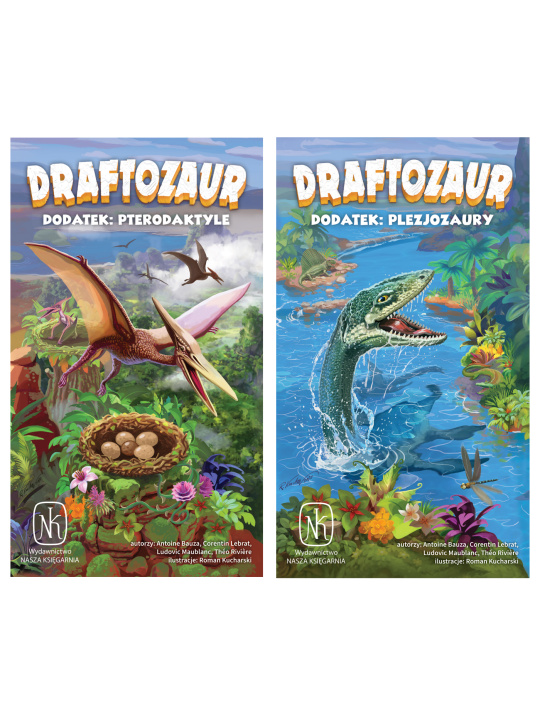 Hra/Hračka Draftozaur – 2 dodatki: Pterodaktyle, Plezjozaury 
