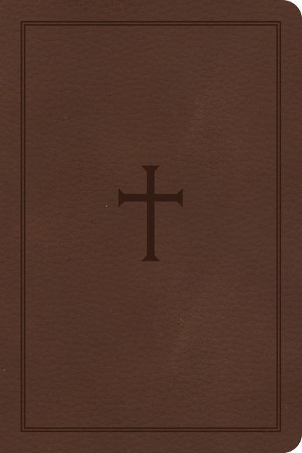 Könyv CSB Large Print Compact Reference Bible, Brown Leathertouch 