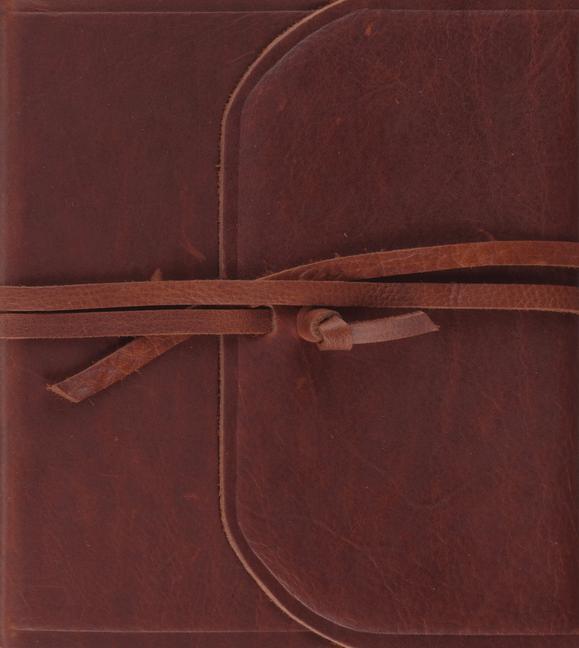 Libro ESV Journaling Study Bible (Brown, Flap with Strap) 