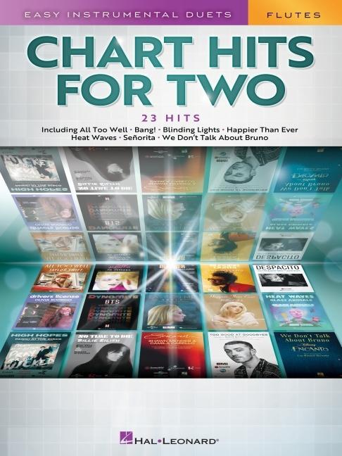 Book Chart Hits for Two: Easy Instrumental Duets for Two - Flute Edition 