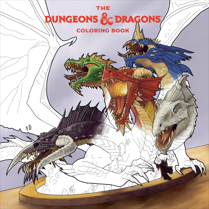 Carte The Dungeons & Dragons Coloring Book: 80 Adventurous Line Drawings 