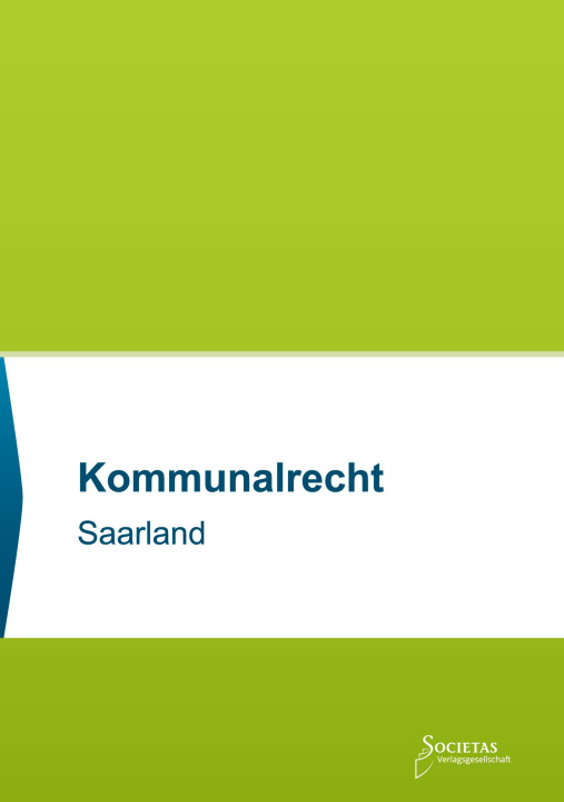 Kniha Kommunalrecht Saarland 