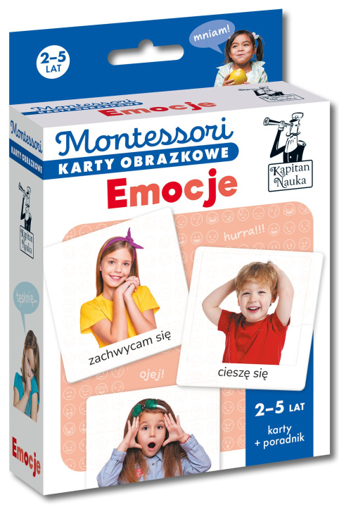 Книга Kapitan Nauka. Montessori. Karty obrazkowe. Emocje 2-5 lat 
