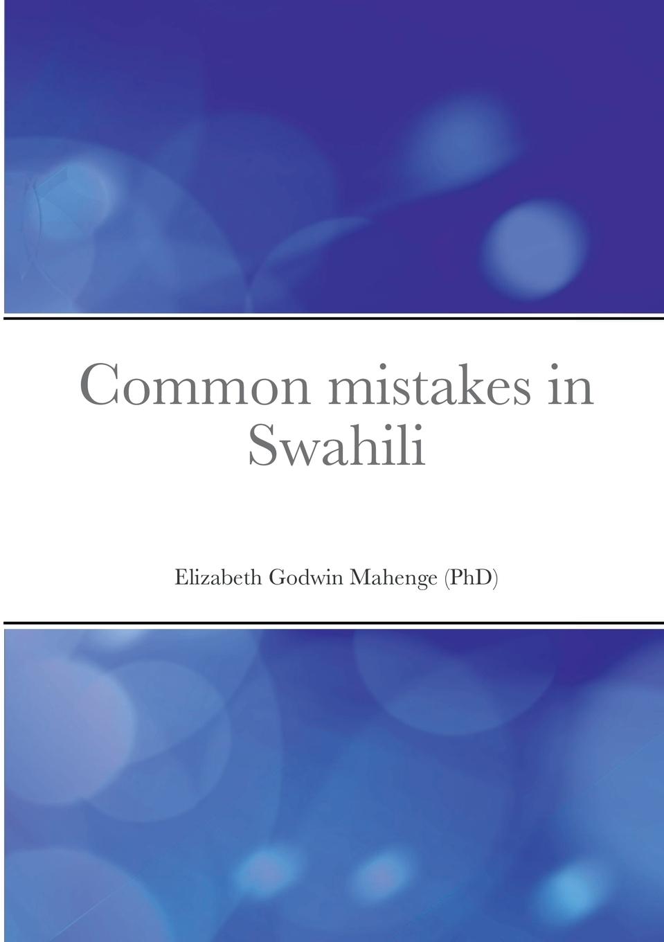 Könyv Common mistakes in Swahili 