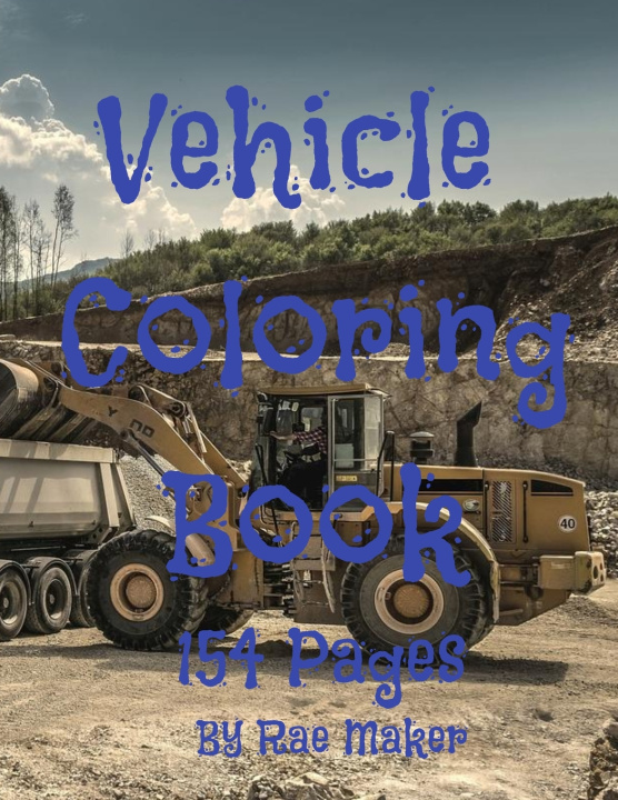 Βιβλίο Vehicle Coloring Book Rae Maker