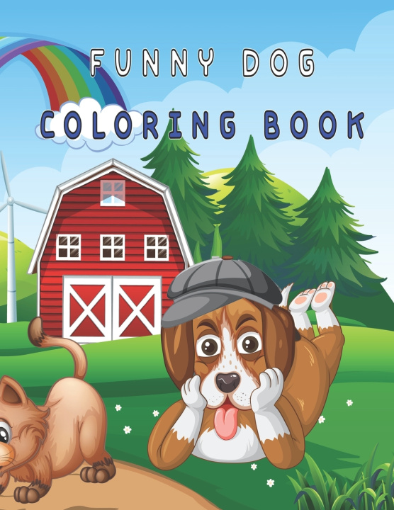 Knjiga funny dog coloring book Oussama Zinaoui