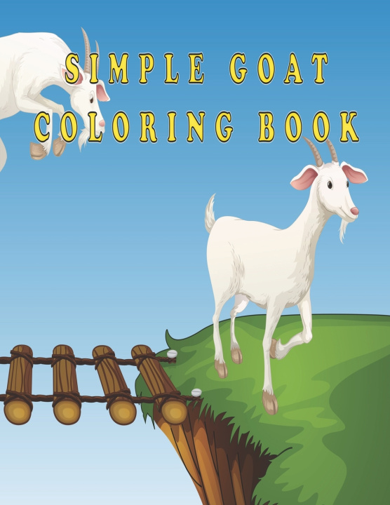 Knjiga Simple goat coloring book Oussama Zinaoui