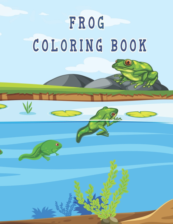 Knjiga frog coloring book Oussama Zinaoui