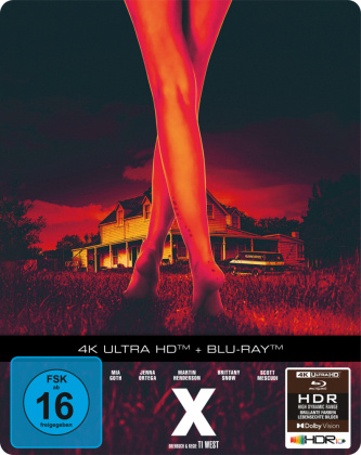 Filmek X 4K, 1 UHD-Blu-ray + 1 Blu-ray Limited SteelBook Edition) Ti West