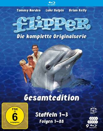Video Flipper Gesamtedition - Die komplette Originalserie. Staffel.1-3, 9 Blu-ray Hollingsworth Morse