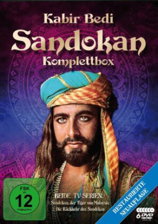 Video Sandokan (1976/1996), 6 DVD (Komplettbox Restored Version) Sergio Sollima