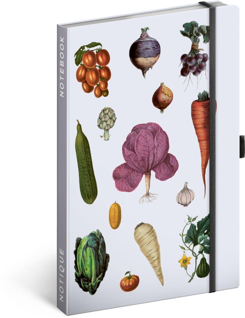 Kniha Notes Zelenina Kateřiny Winterové, linkovaný, 13 × 21 cm Kateřina Winterová